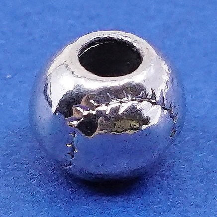 vtg Sterling silver handmade pendant, 925 baseball charm, silver tested