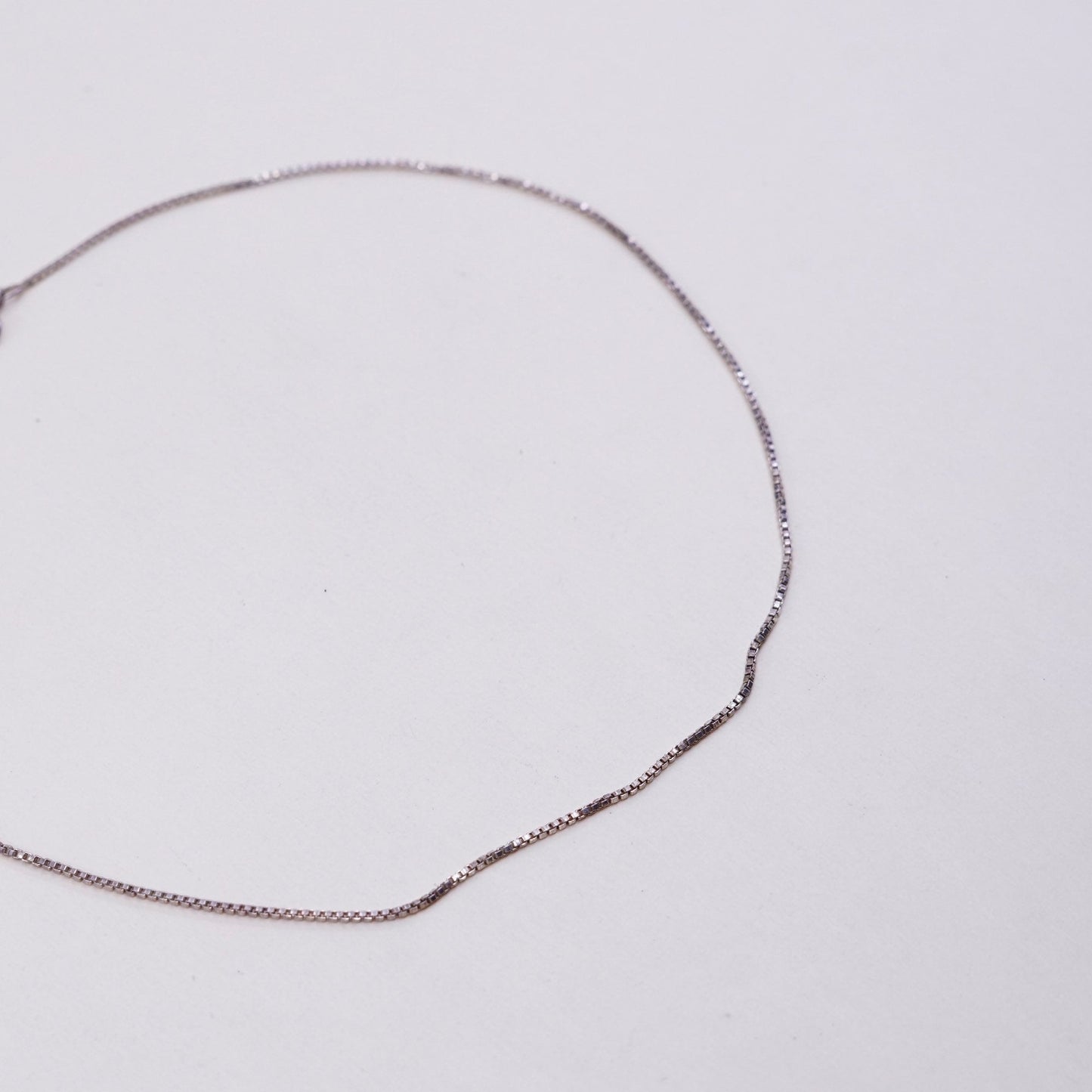 14”, 1mm, Vermeil Gold over sterling silver chain, 925 Italy chain