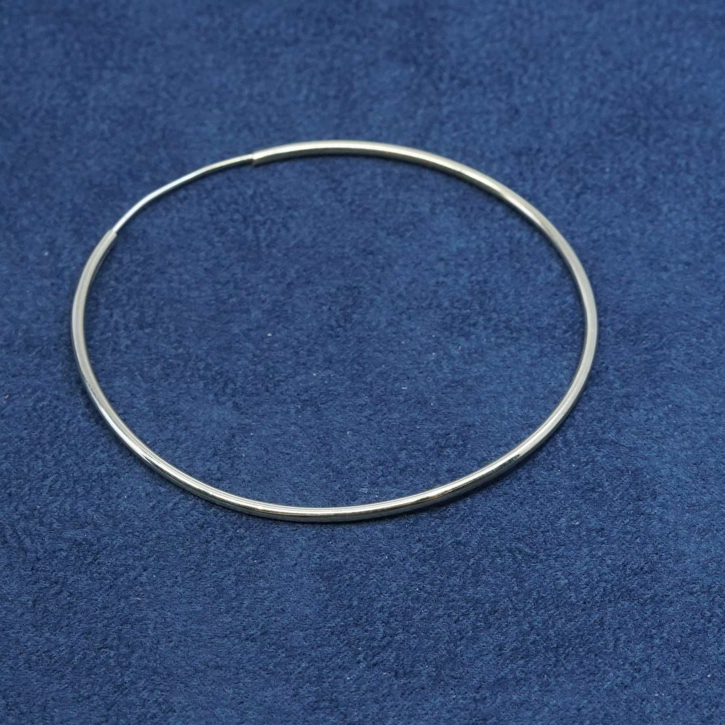 2.25", Sterling silver handmade earrings, 925 hoops