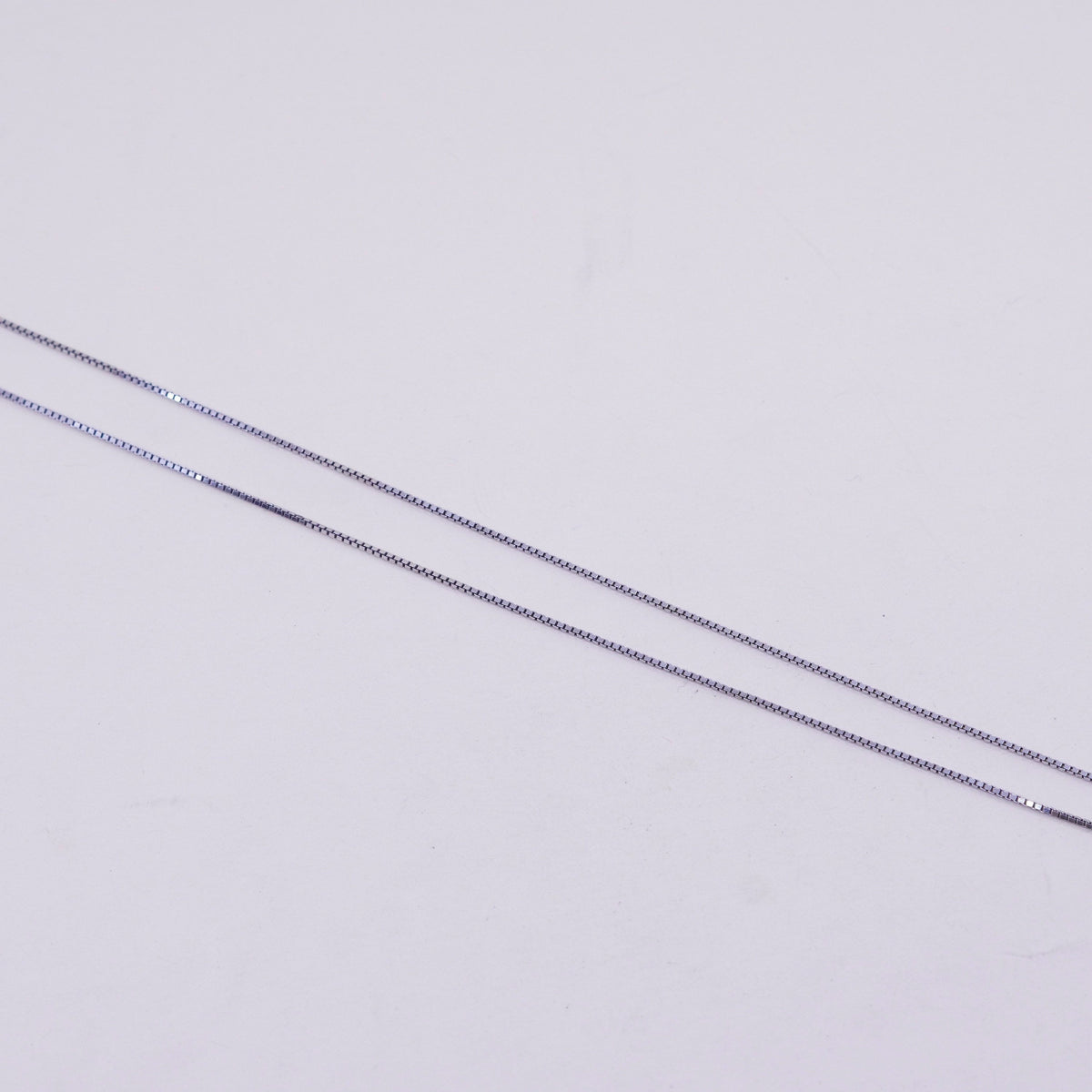 24”, 1mm, Vintage Italian sterling 925 silver box chain, necklace
