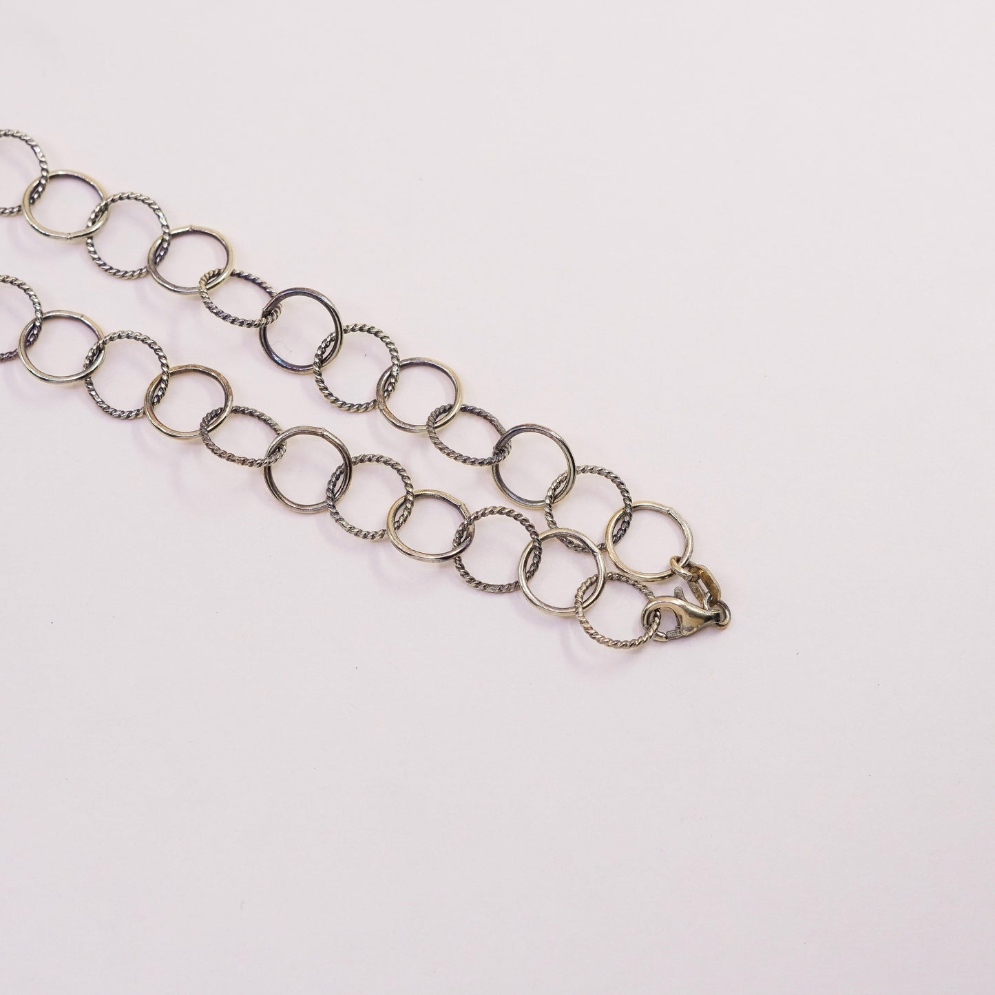 24”, vintage Danecraft vermeil, gold over sterling silver handmade necklace