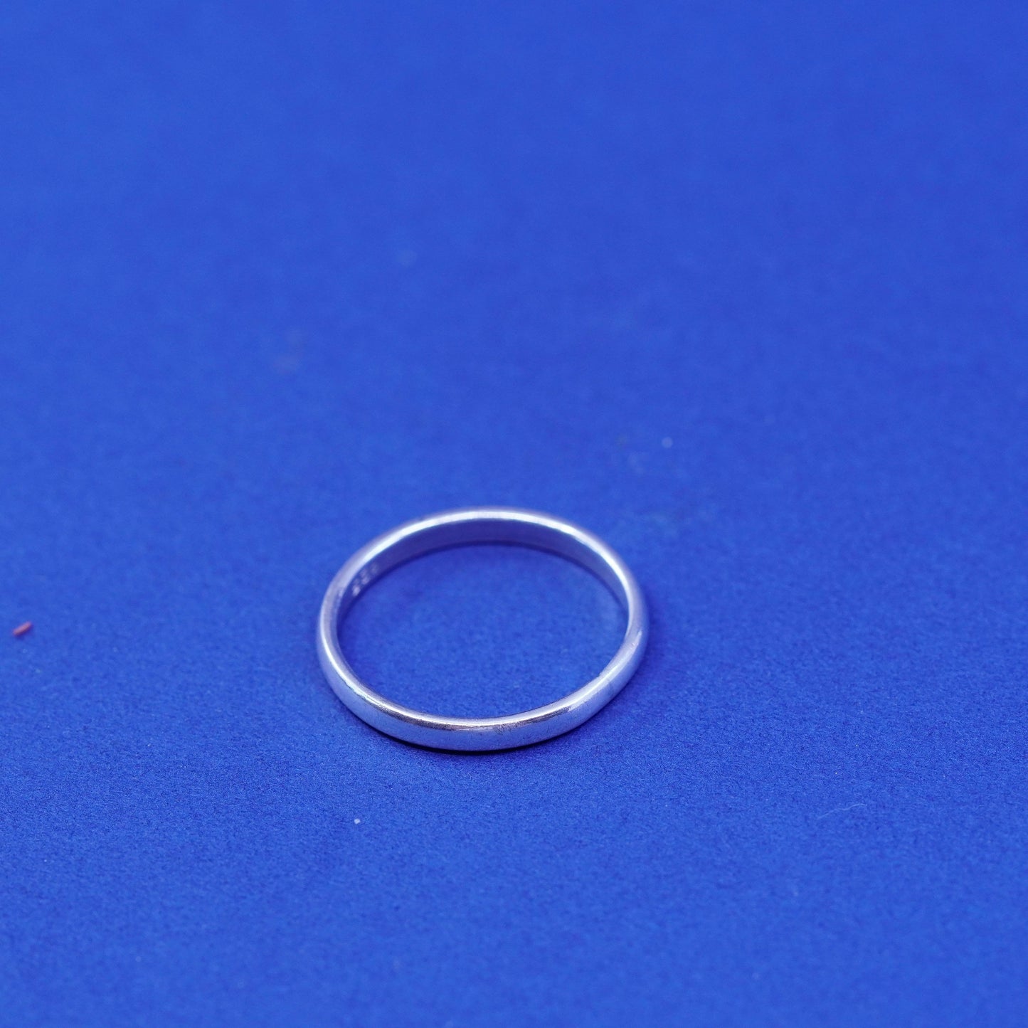 Size 8.25, vintage Sterling silver handmade ring, 925 wedding band
