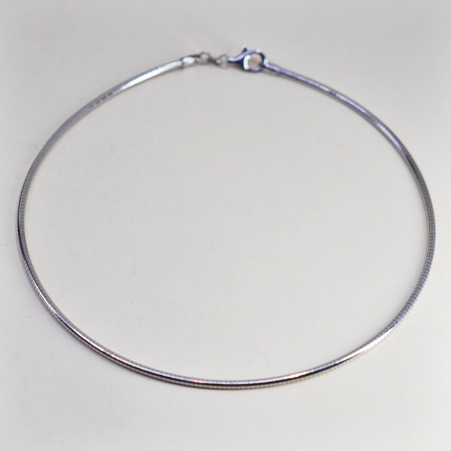18”, 2mm, Vintage sterling silver snake chain, Italy 925 chain