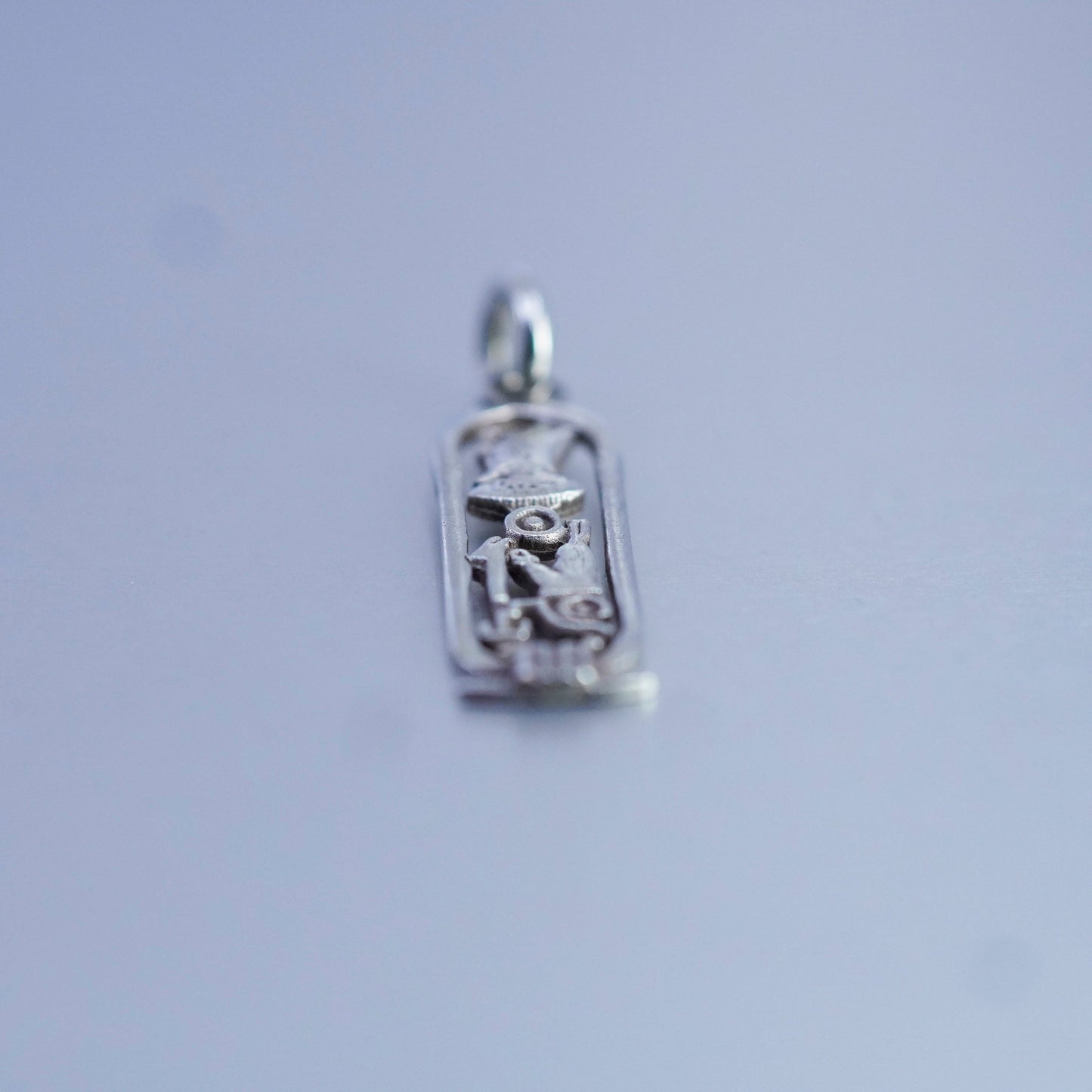 Vintage Sterling silver handmade pendant, Egyptian 925 ankh “Faye”