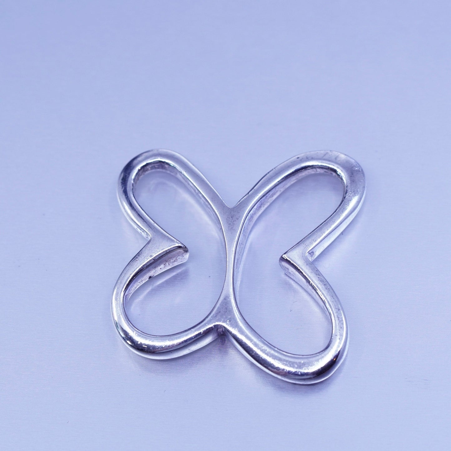 Antique designer Sterling 925 silver handmade simple modern 925 butterfly