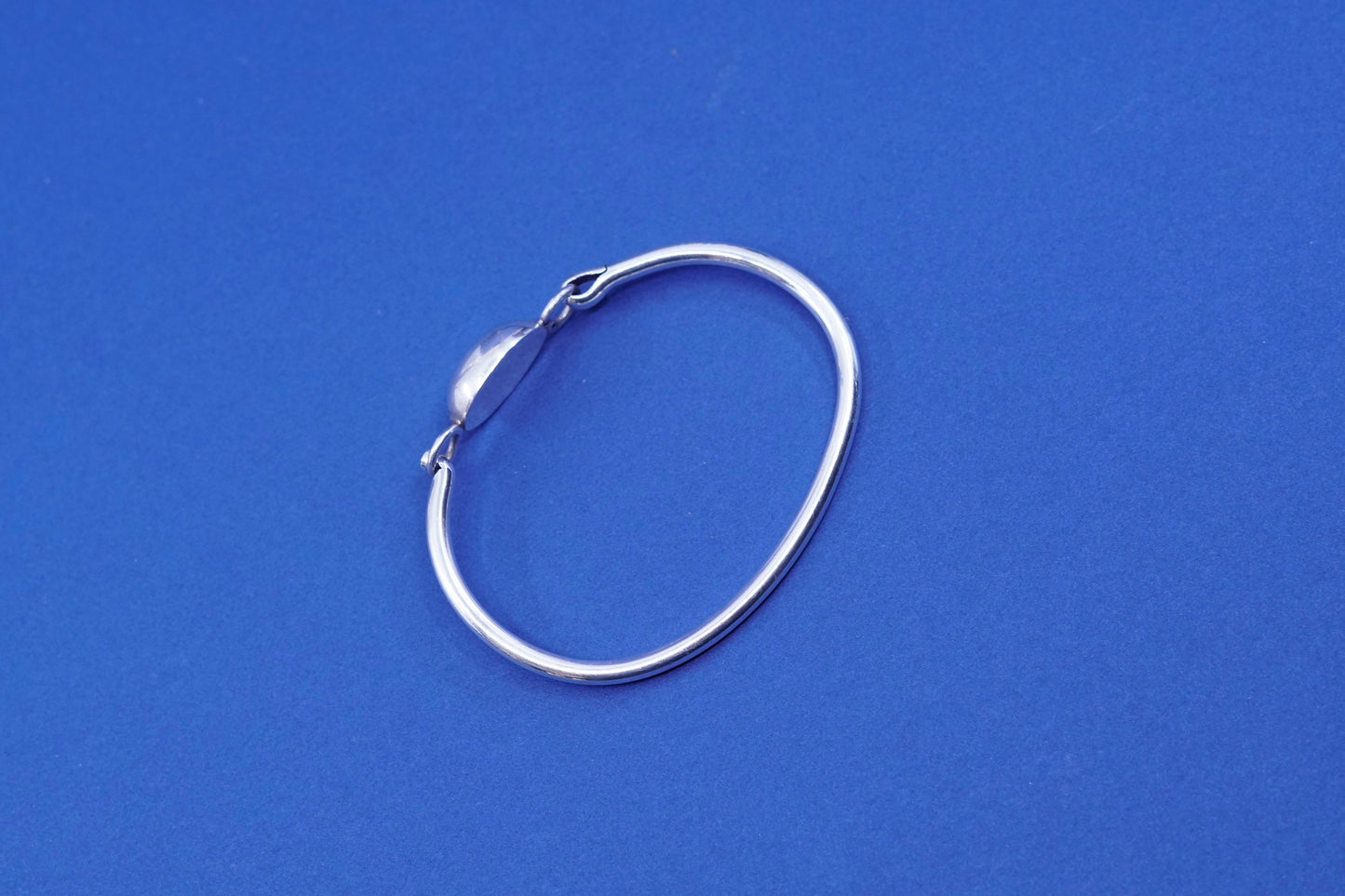 6.75”, vintage Sterling silver handmade bracelet, 925 bangle