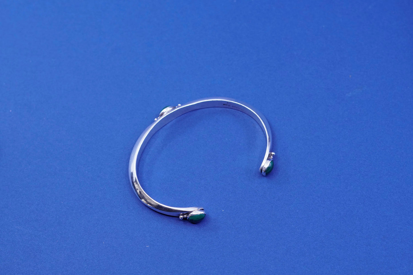 7”, navajo Native American Russell Sam Sterling silver bracelet, 925 cuff
