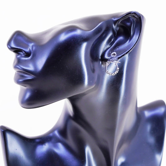 0.5”, sterling silver loop earrings, fashion minimalist, 925 hoops, huggie