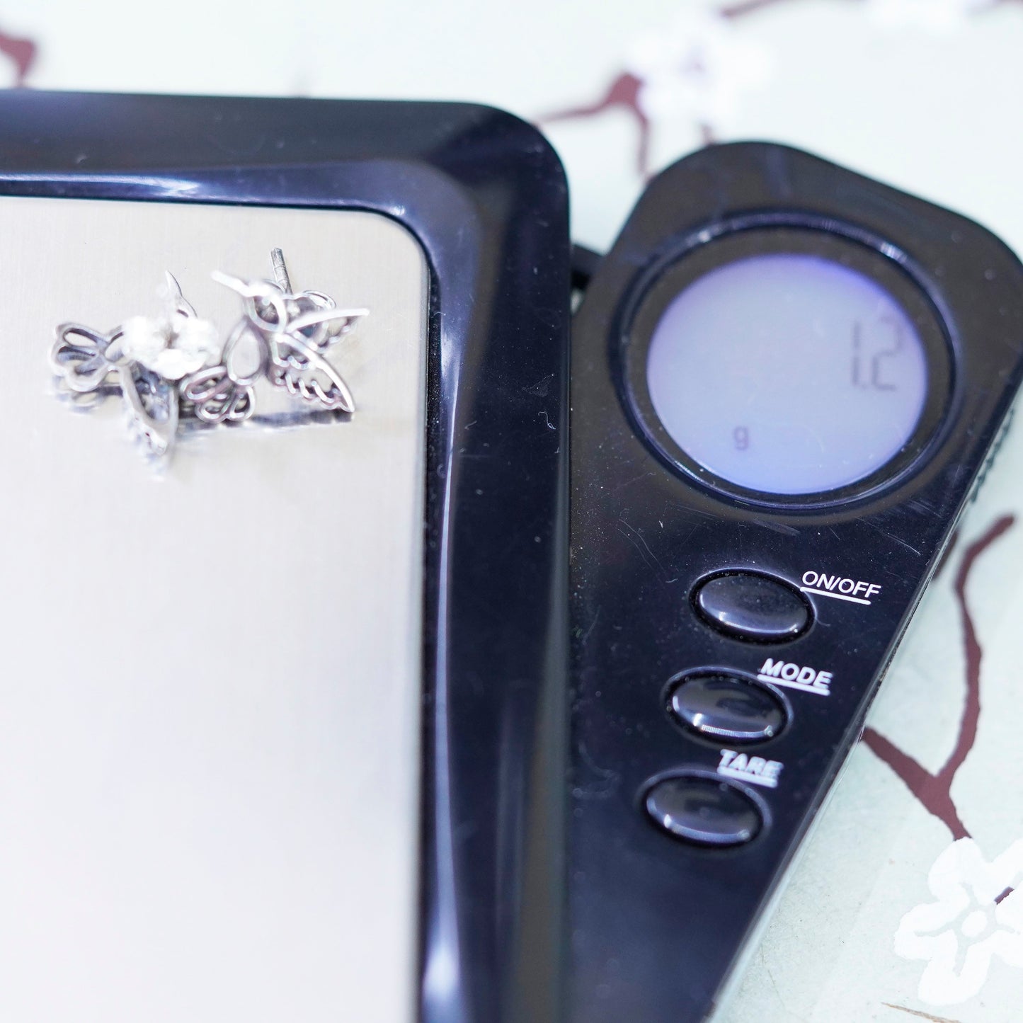 Vintage sterling silver hummingbird studs, 925 bird earrings