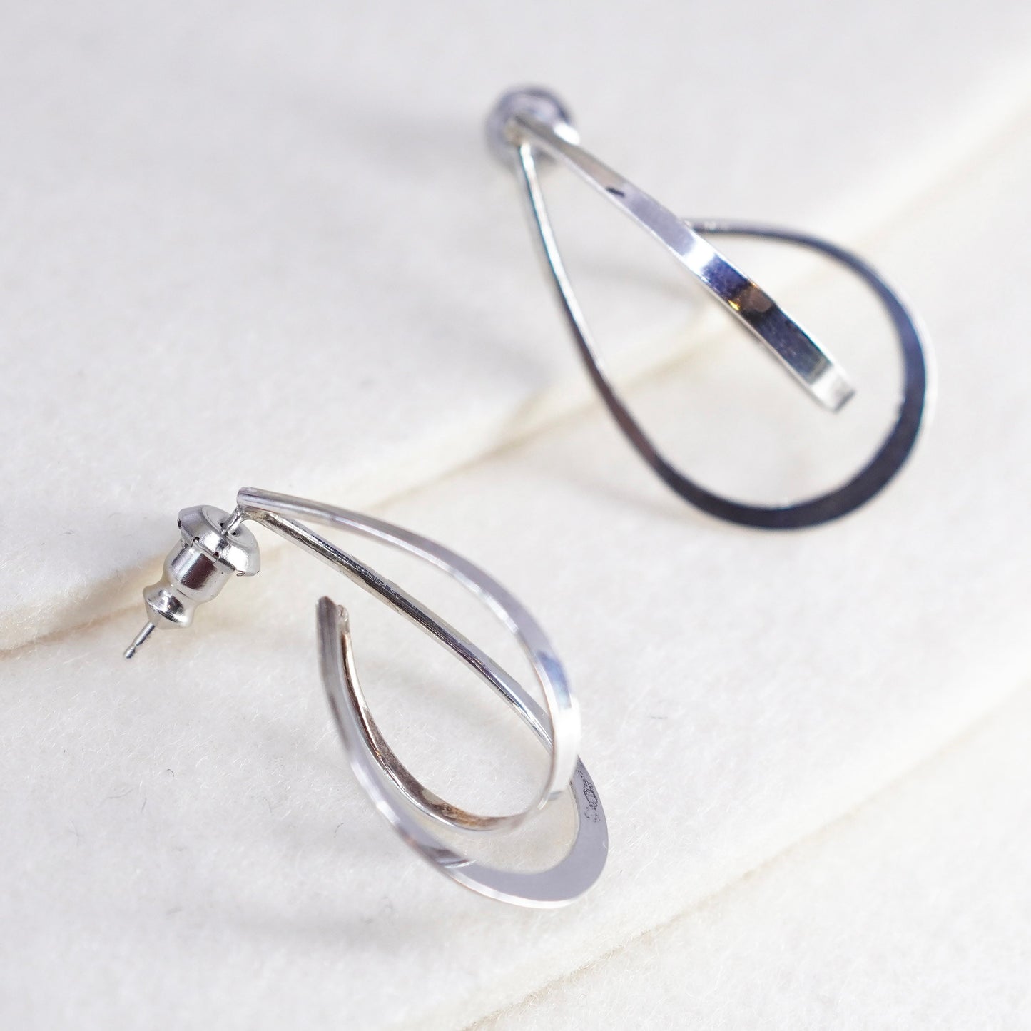 Vintage Sterling 925 silver teardrop earrings