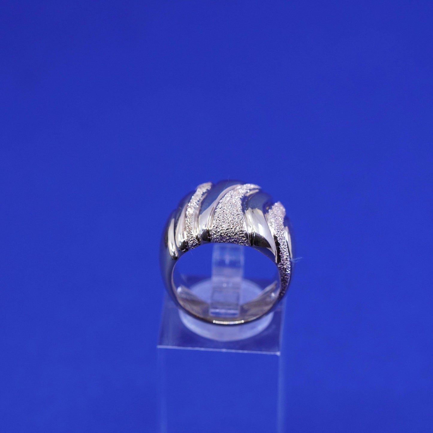 Size 6, Itaor Italy vermeil gold sterling 925 silver ring glittering band