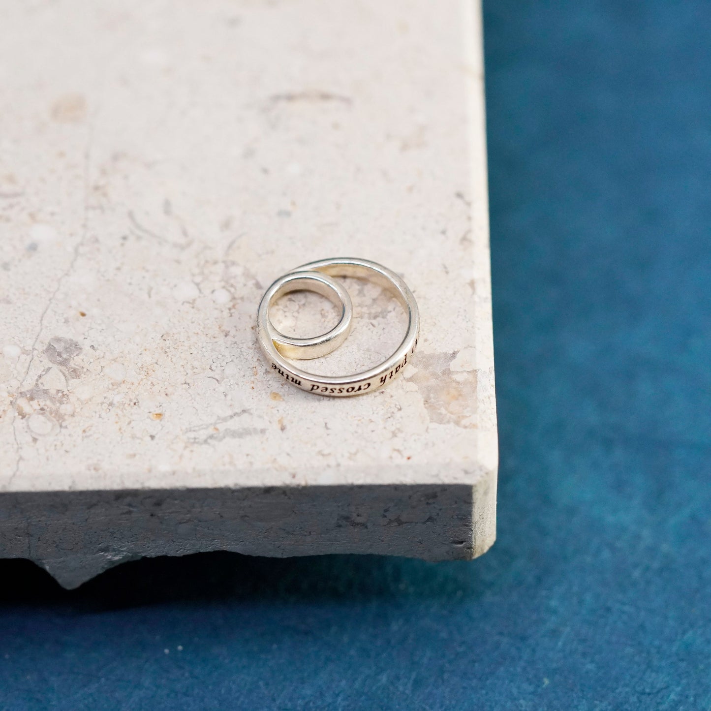sterling silver pendant, 925 circle charm “I am thankful your path crossed mine