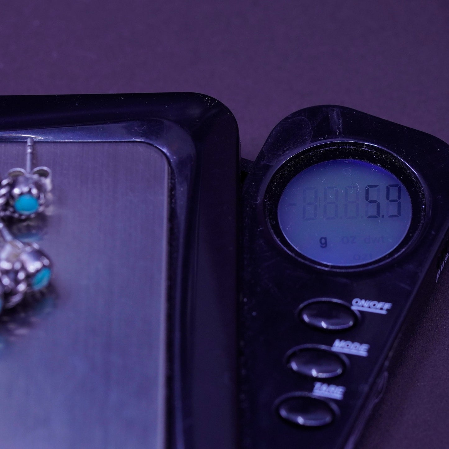 barse Sterling Silver Native American Southwest Earrings, 925 studs turquoise