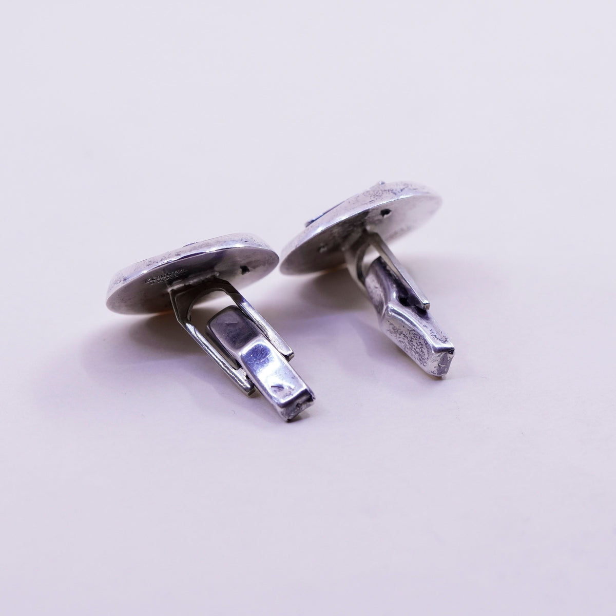 vtg ledesma Hecho En taxco sterling silver cuff link, 925 cufflink horse head