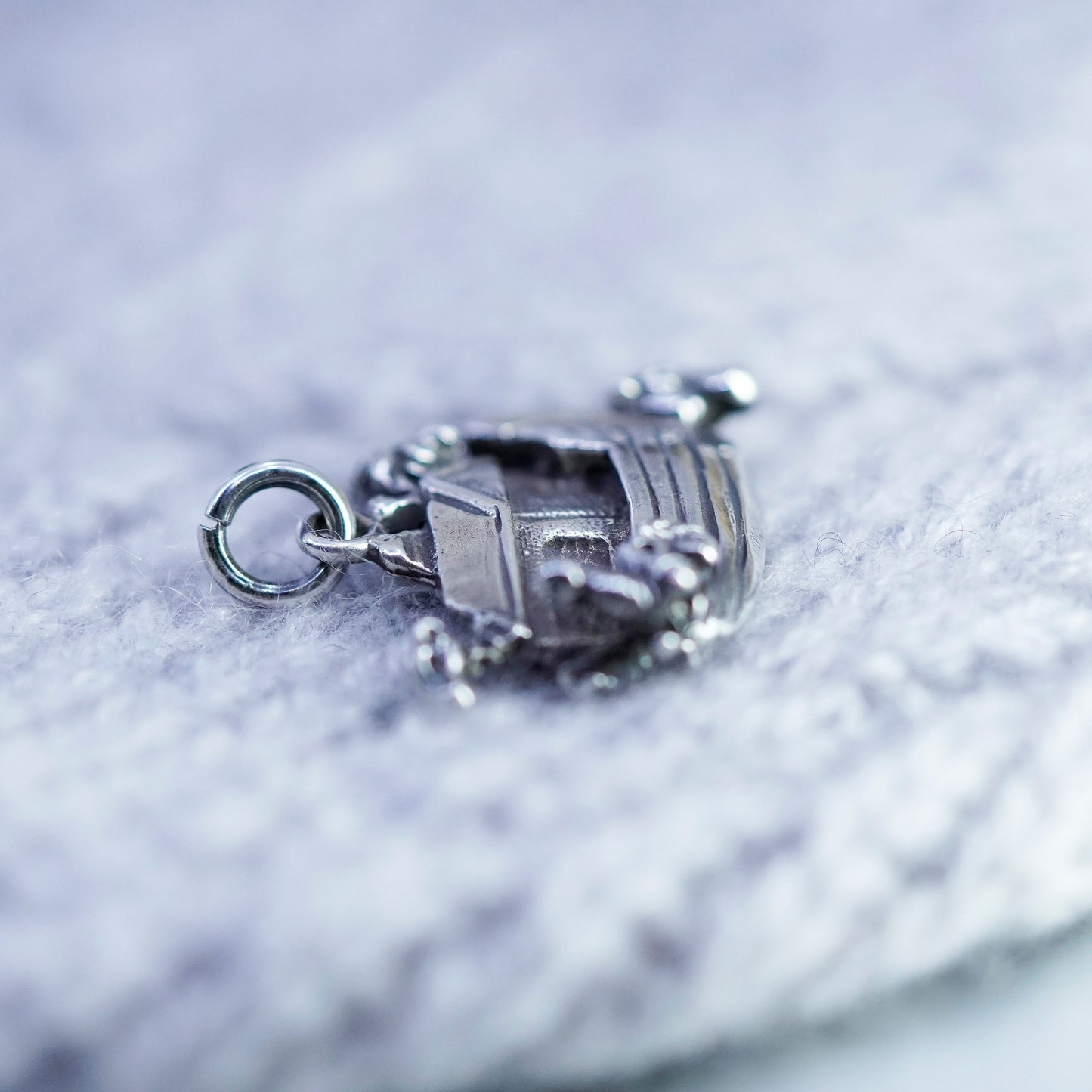 vtg Noah’s ark sterling silver charm 925 elephant giraffe lion rhino pendant