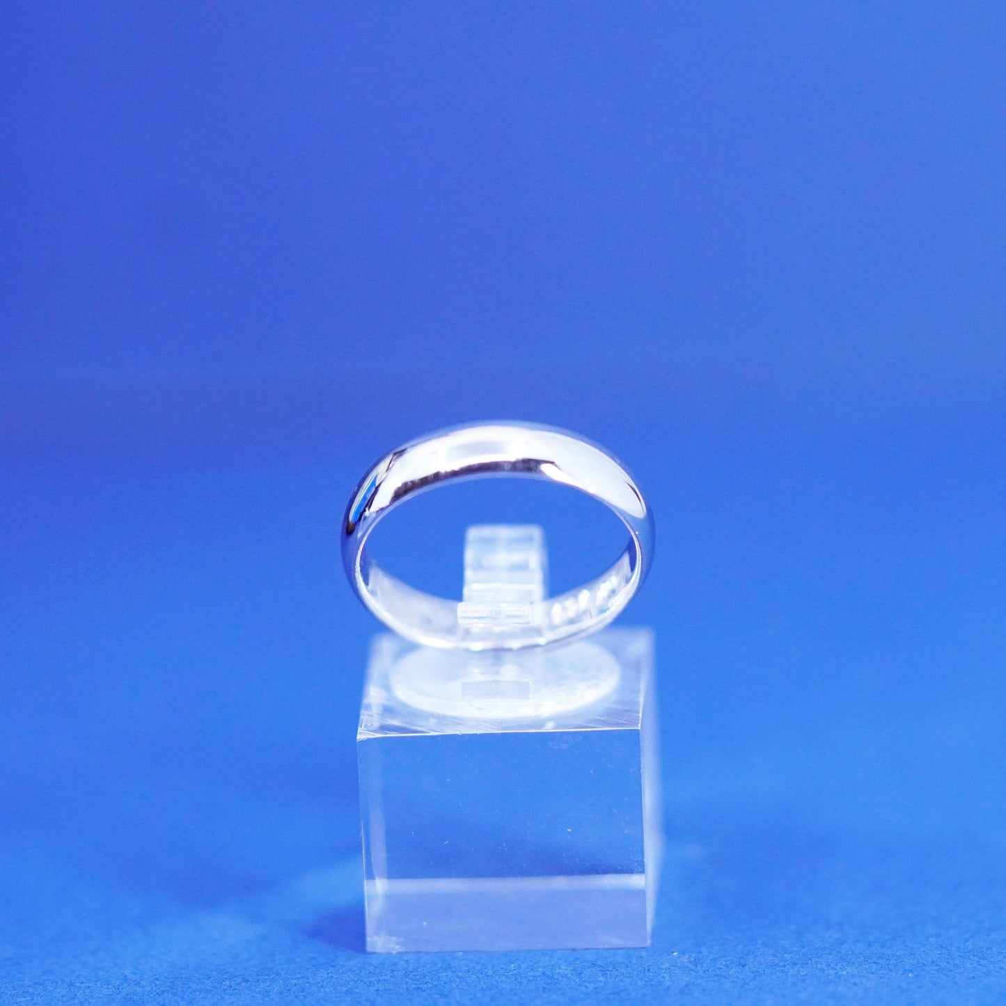 Size 8, vintage Sterling silver handmade ring, 925 wedding band