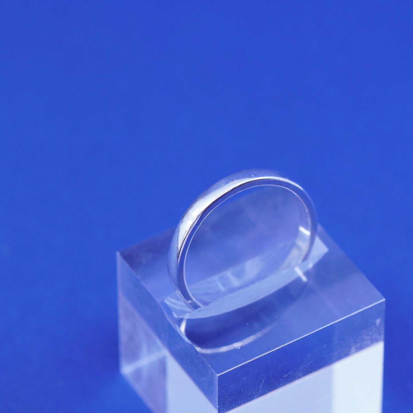 Size 13, vintage Sterling silver handmade ring, 925 wedding band