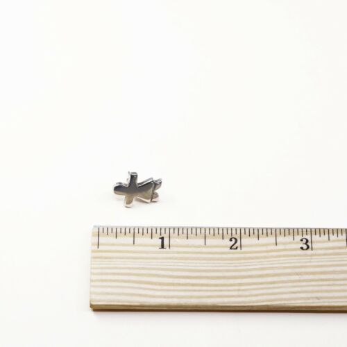 Lovely Vintage Sterling Silver Handmade Stick Figure Earrings, Mexico 925 Studs