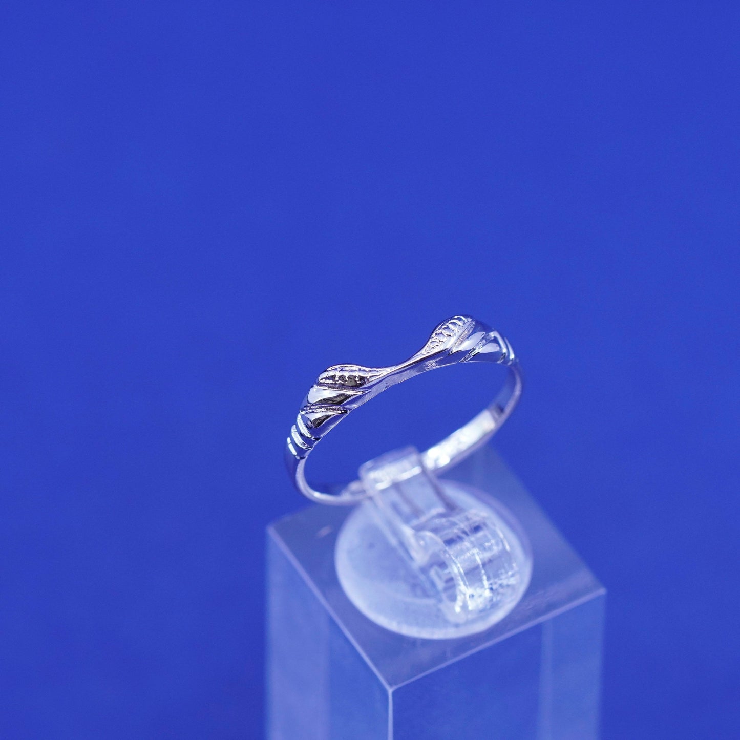Size 8.25, vintage Sterling silver handmade ring, 925 band
