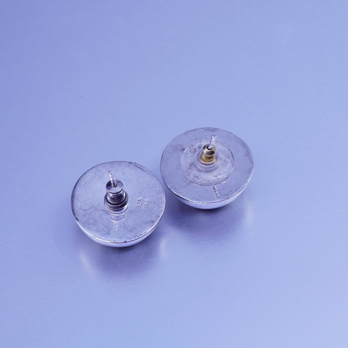 Vintage Sterling 925 silver handmade earrings, studs
