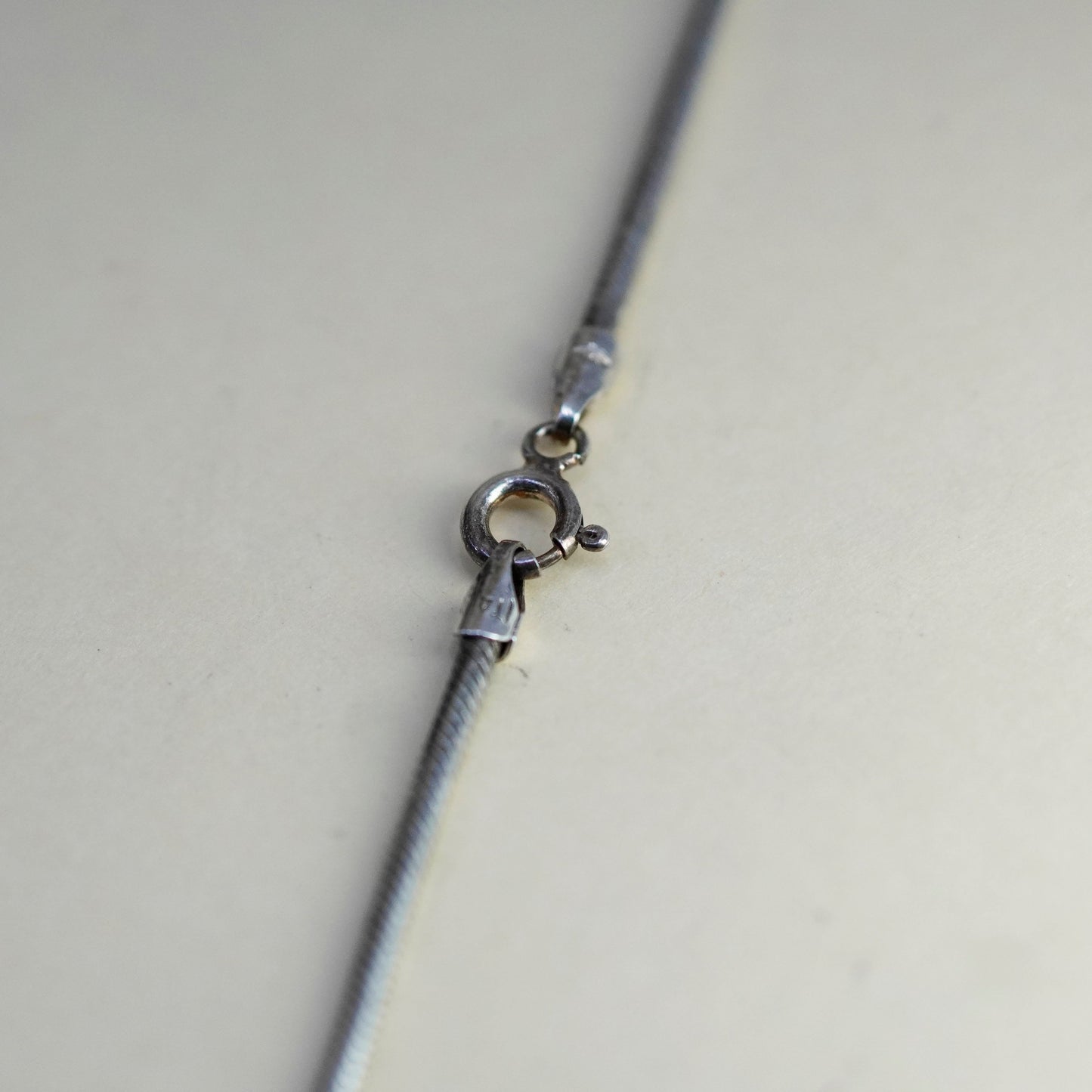 22”, 2mm, Vintage sterling silver snake chain, Italy 925 necklace