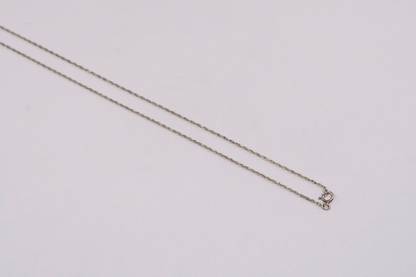18”, 1mm, vermeil Gold over sterling 925 silver Singapore rope chain, necklace