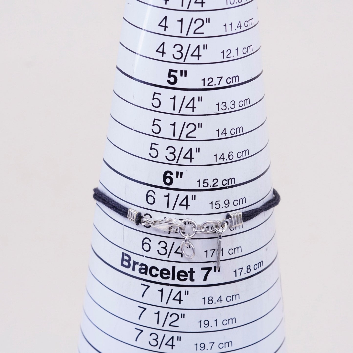 6.5”, vtg Ian Gibson J&I Sterling 925 silver bracelet, with bar engraved “dream