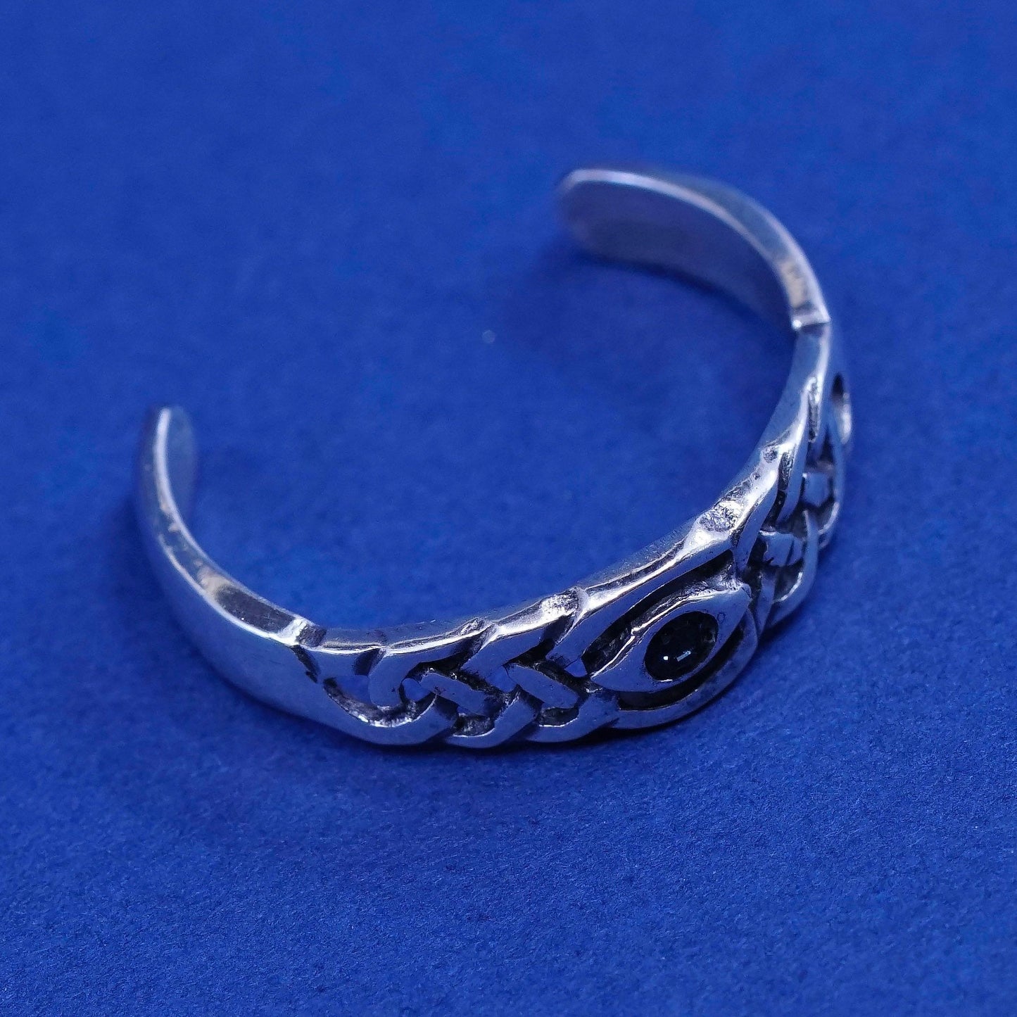 Size 7, vintage Sterling silver handmade ring, filigree 925 band