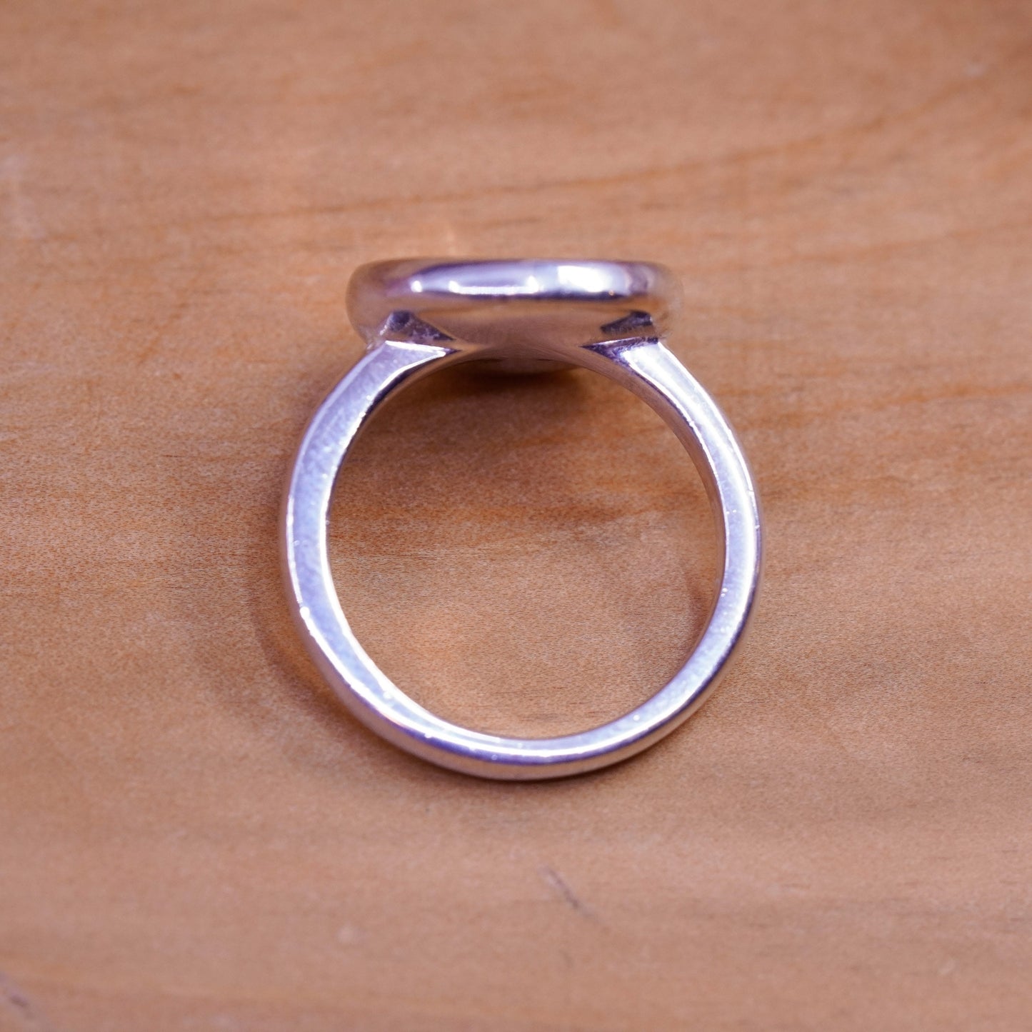 Size 7, Sterling silver inspirational ring, 925 quote band “hold a true friend