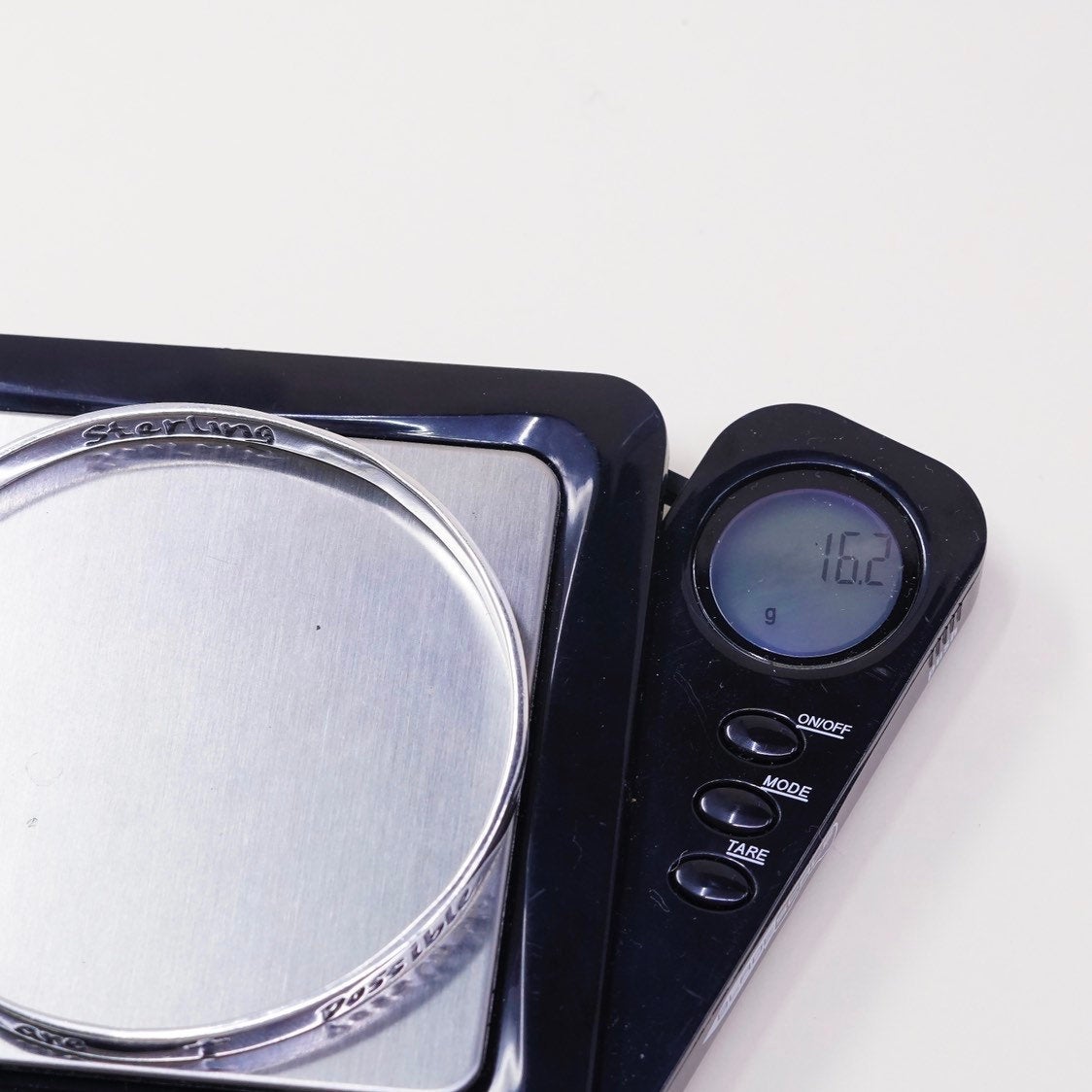 8”, vtg SRSB bible sterling silver handmade 925 bracelet, prayer cuff possible