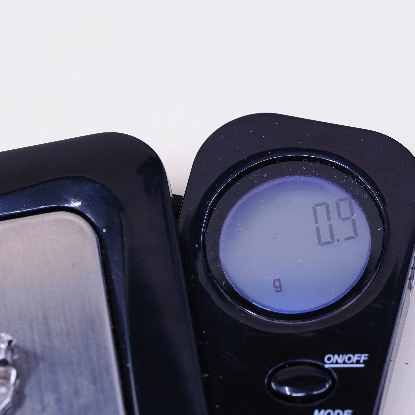 Vintage sterling silver handmade earrings, 925 with round CZ, stamped 925