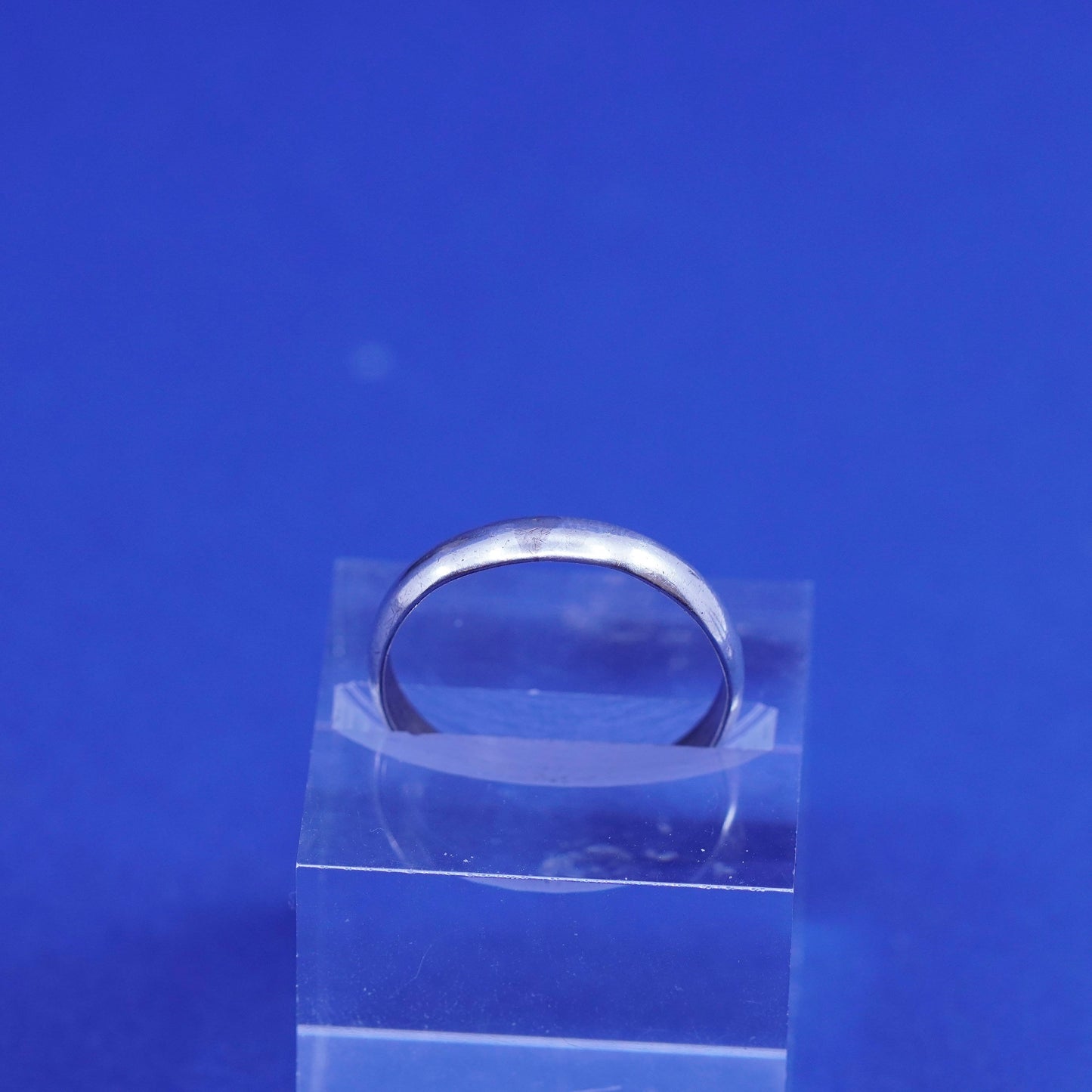Size 11, vintage Sterling silver handmade ring, 925 wedding band