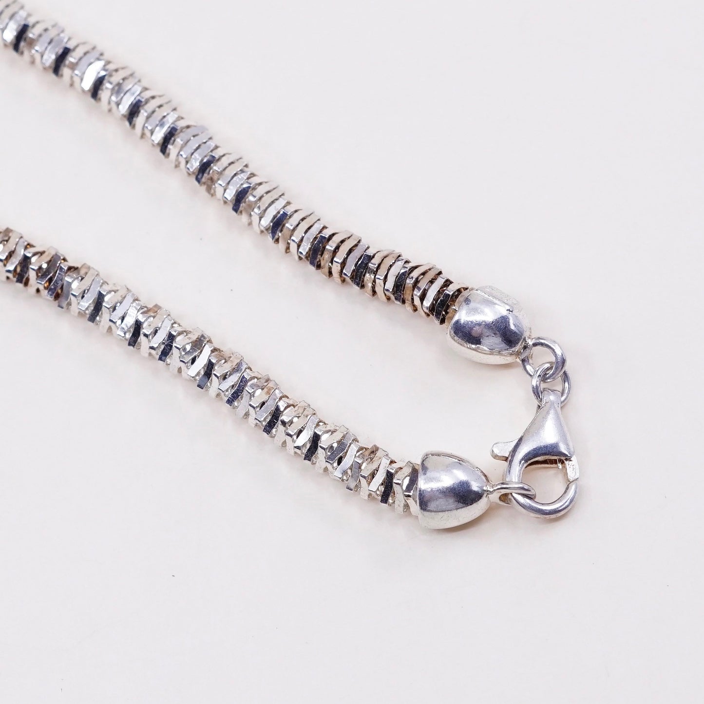 30”, 5mm, VTG Italy Milor sterling silver Italy 925 Nugget bold chain, necklace