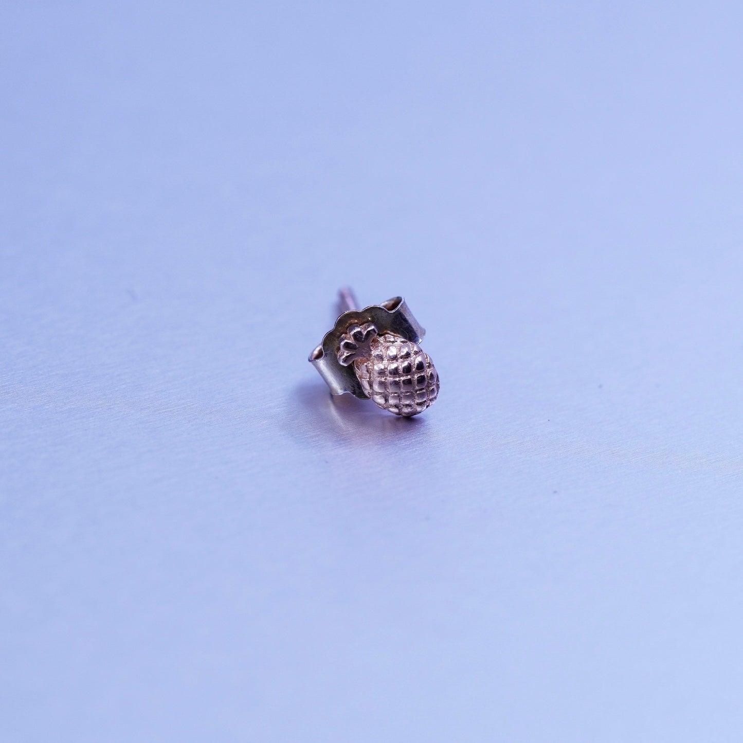 Vintage rose gold over Sterling 925 silver handmade earrings, pineapple studs
