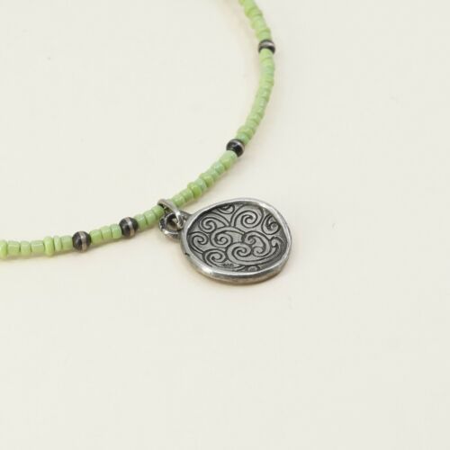Sterling silver handmade necklace, solid 925 N Turquoise beads Choker Collar