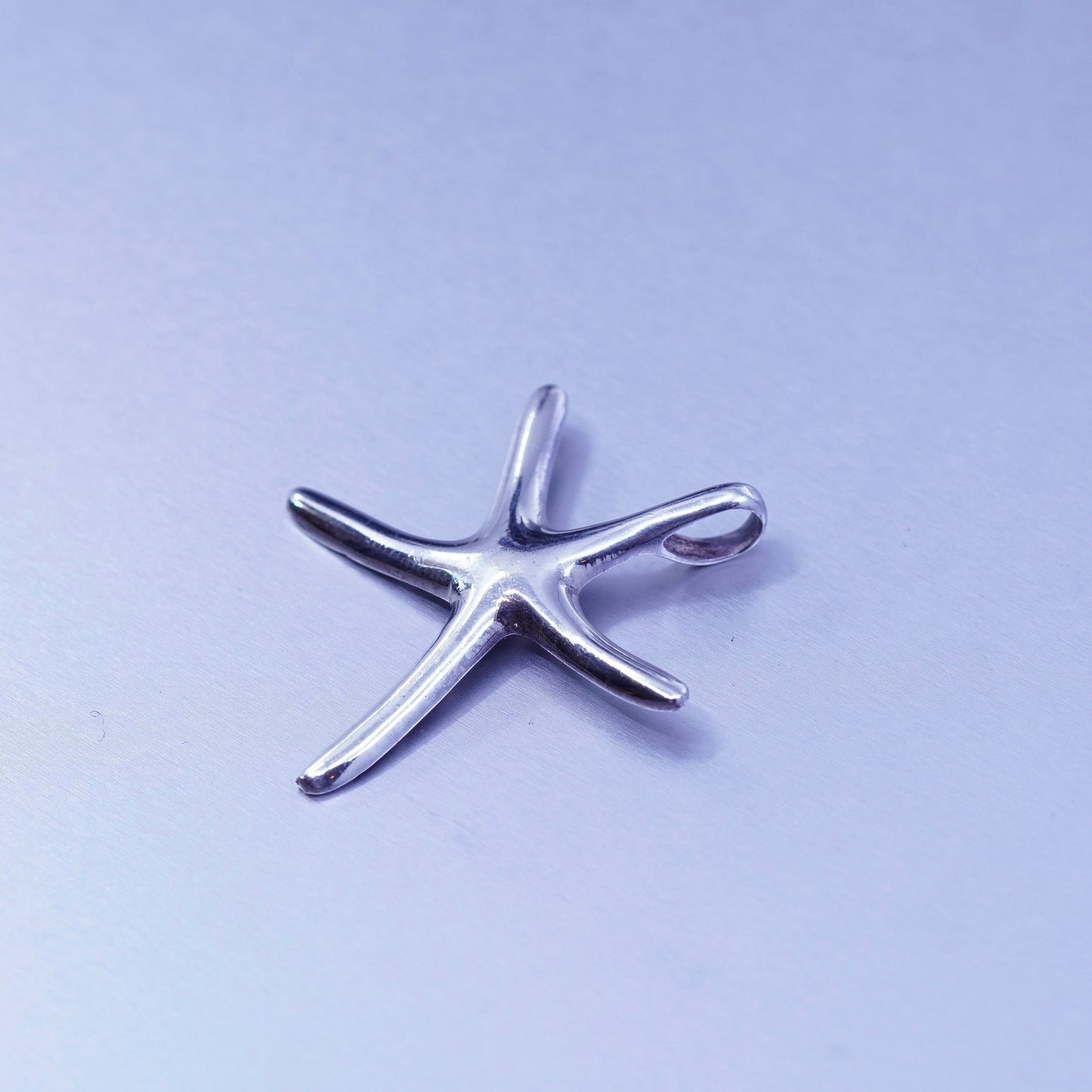 Antique Sterling silver handmade simple 925 starfish star