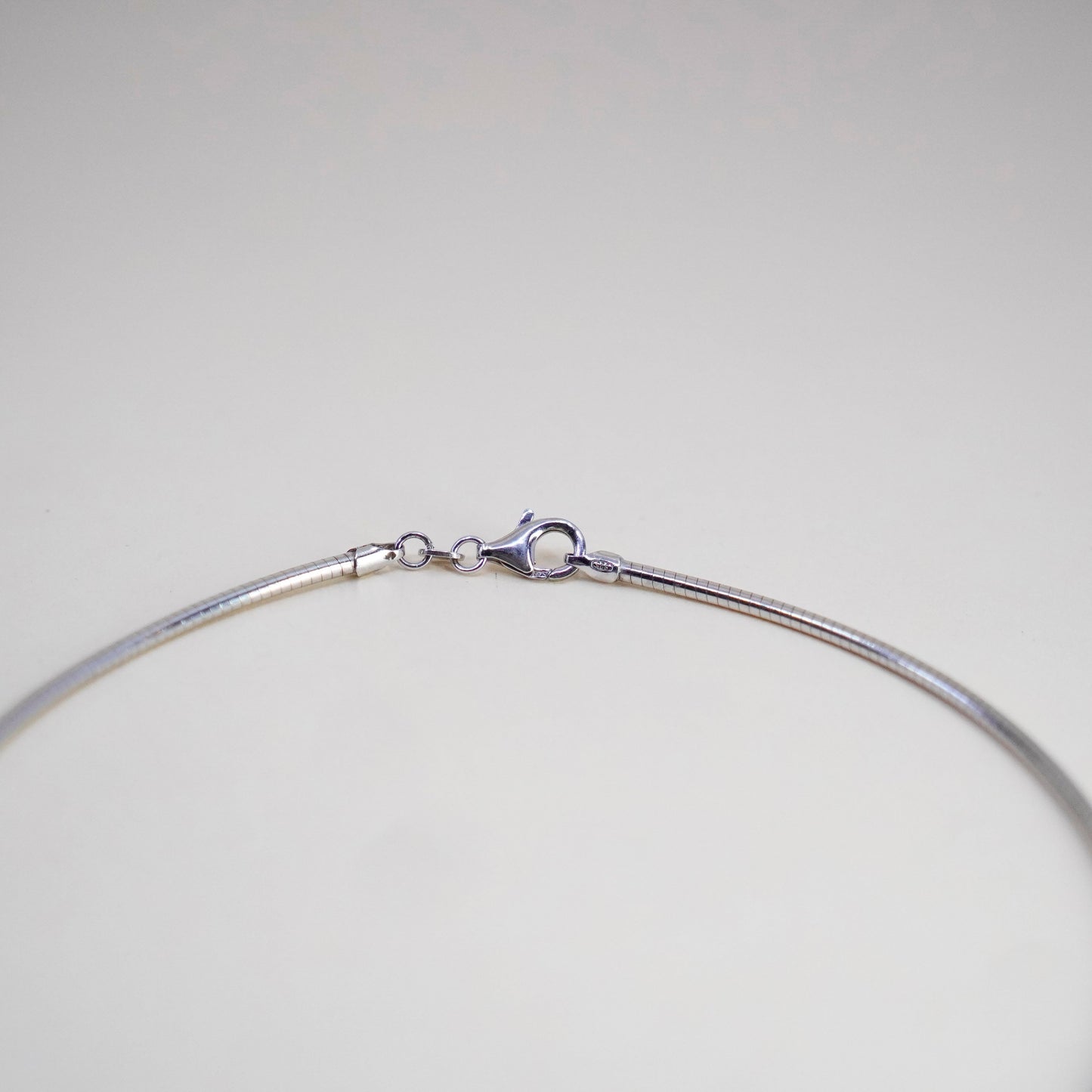 18”, 2mm, Vintage sterling silver snake chain, Italy 925 chain