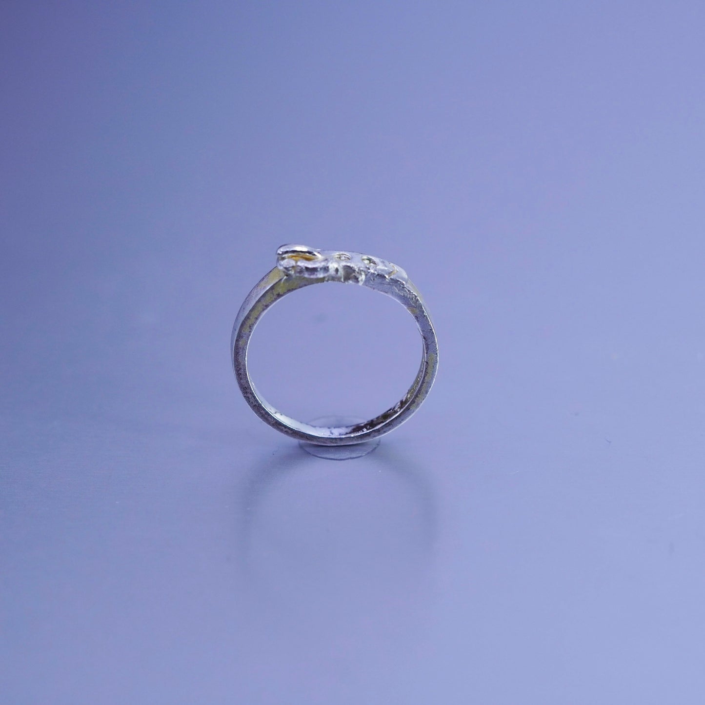 Size 7, vintage Sterling 925 silver handmade ring, belt band