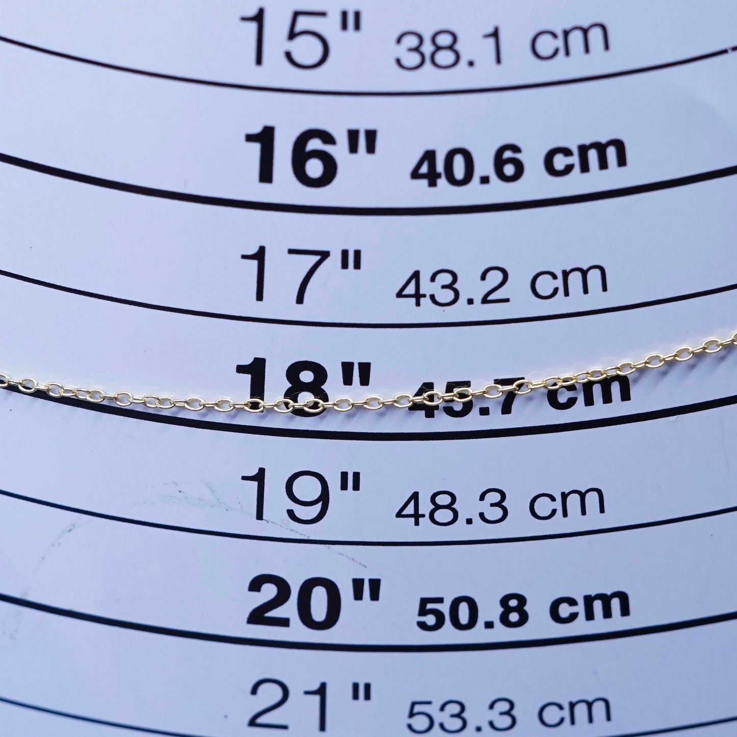 18”, 1mm, vintage Sterling silver necklace, gold over 925 circle chain