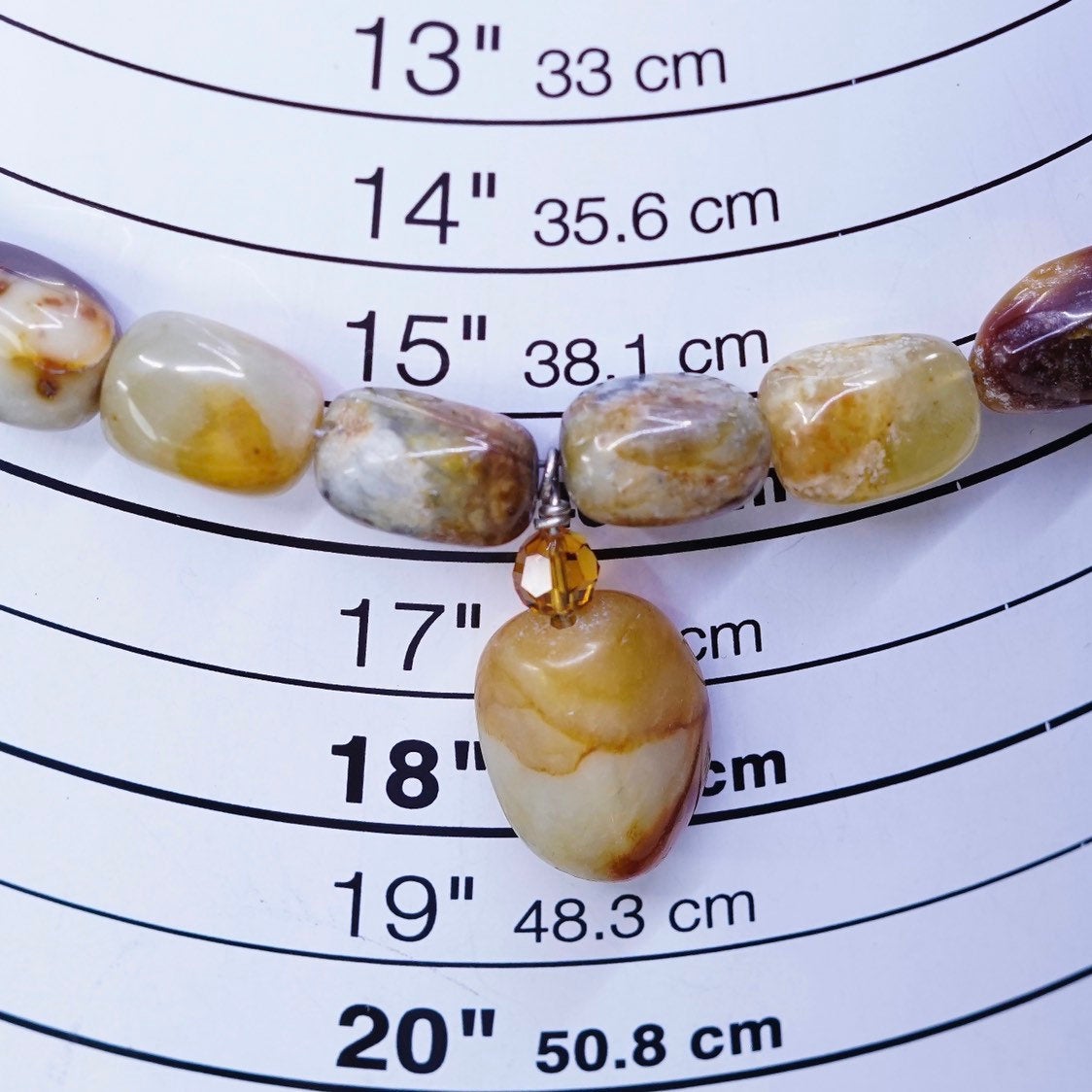 16", vtg handmade necklace, genuine lace amethyst and agate beads