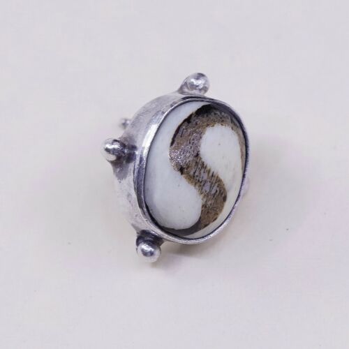 Vintage Sajen Sterling Silver Handmade Earrings, 925 Silver Studs W/ Medallion