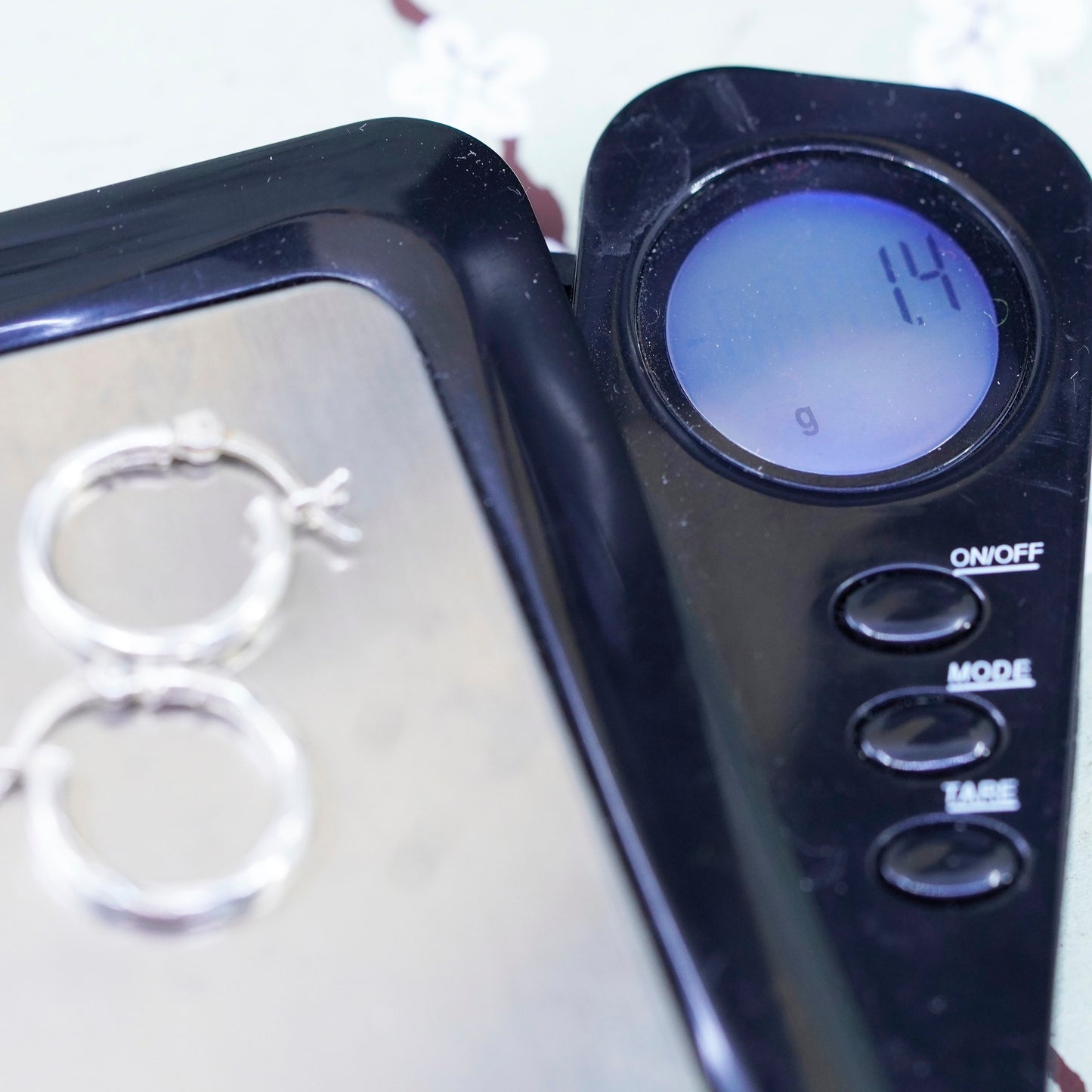 0.5”, sterling silver loop earrings, minimalist, textured 925 hoops, huggie