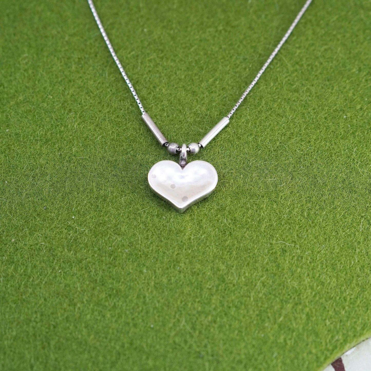 18”, Israel Shablool Didae sterling silver 925 necklace, snake heart pendant