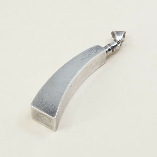 Vintage Mexico Sterling silver 925 Handmade Modern Huge Pendant, Stamped TH-88