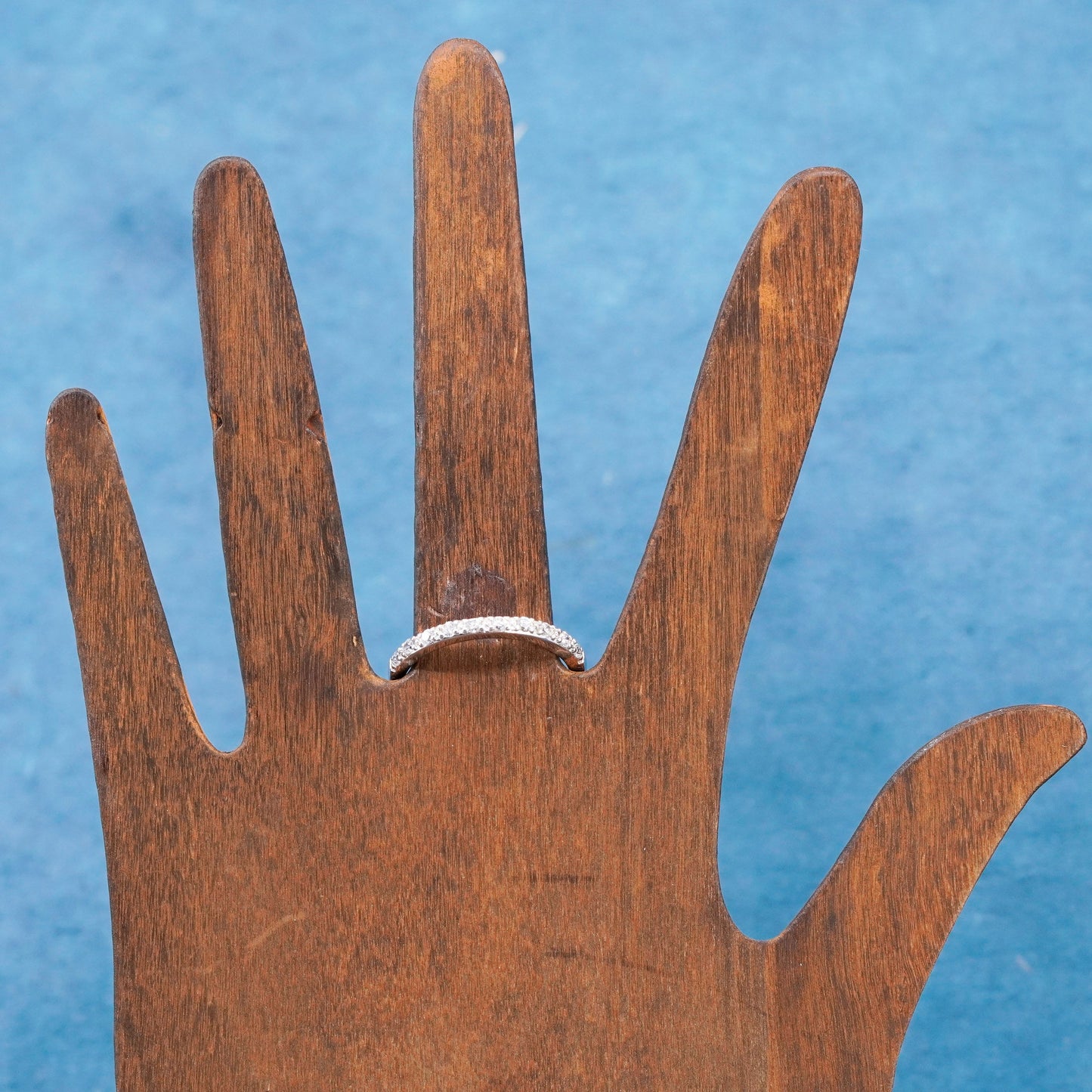 Size 11.25, Sterling 925 silver handmade ring, 925 stackable wedding band Cz