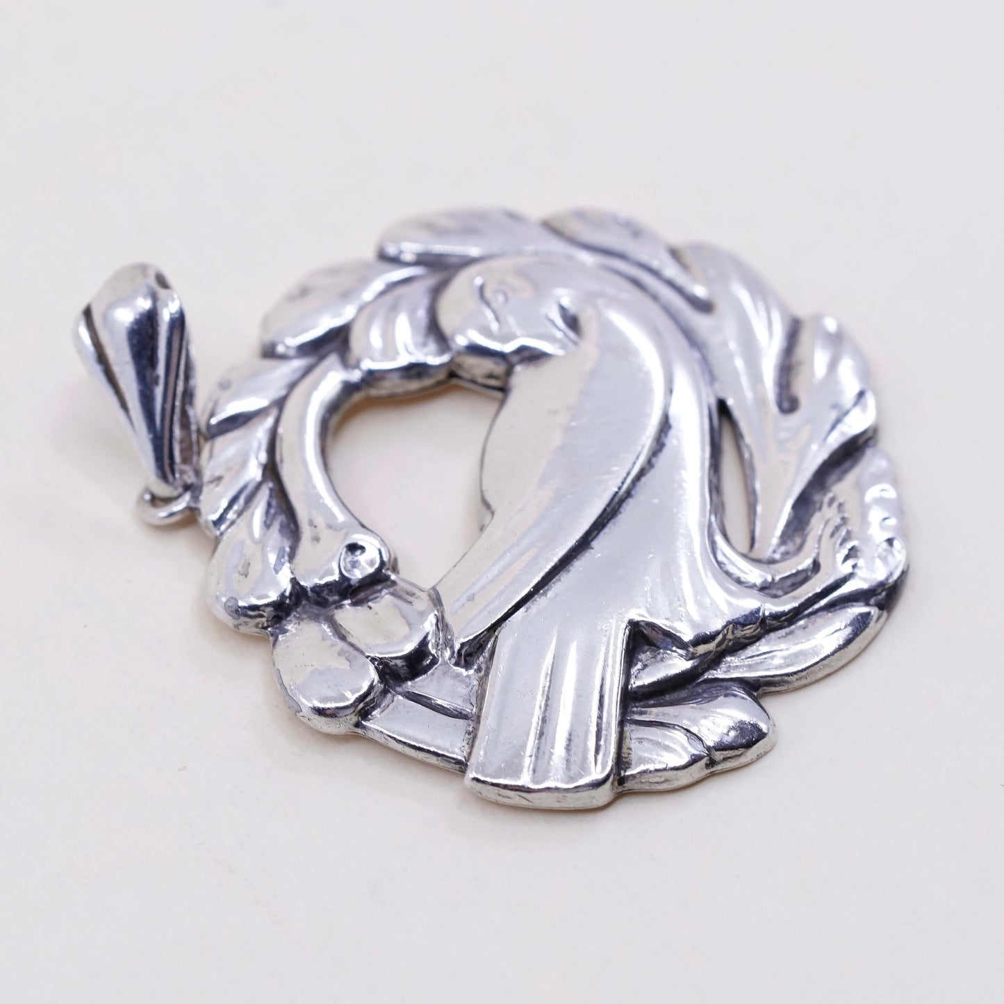 Vintage norseland Sterling 925 Silver handmade Georg Jensen Danish Dove pendant