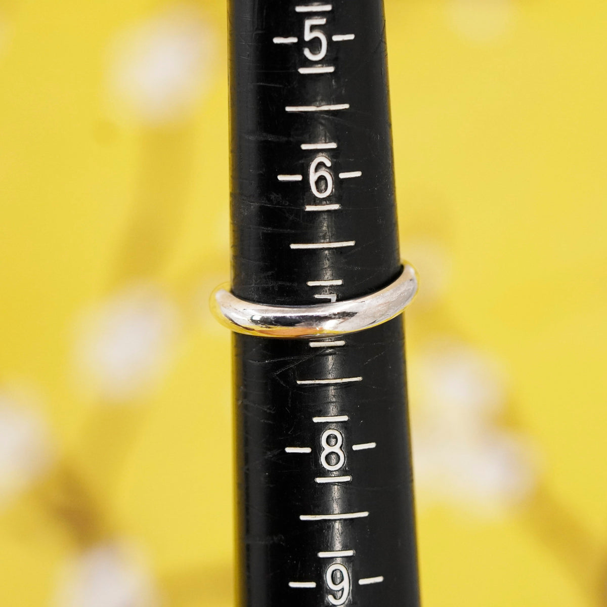 Size 7, vintage Sterling silver handmade ring, 925 wrap band