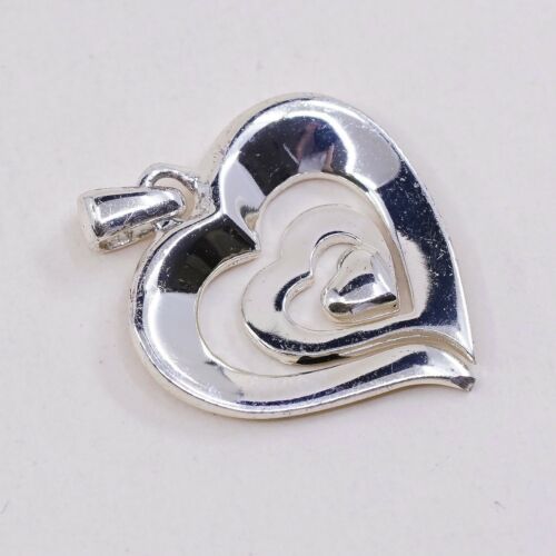 Sterling 925 Silver Heart Quote Pendant, “Daughter Fill Our Days W Sunshine”