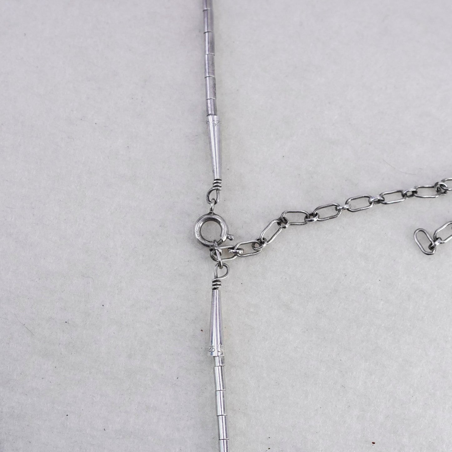 20+3”, Vintage liquid Sterling silver necklace, Native American handmade chain