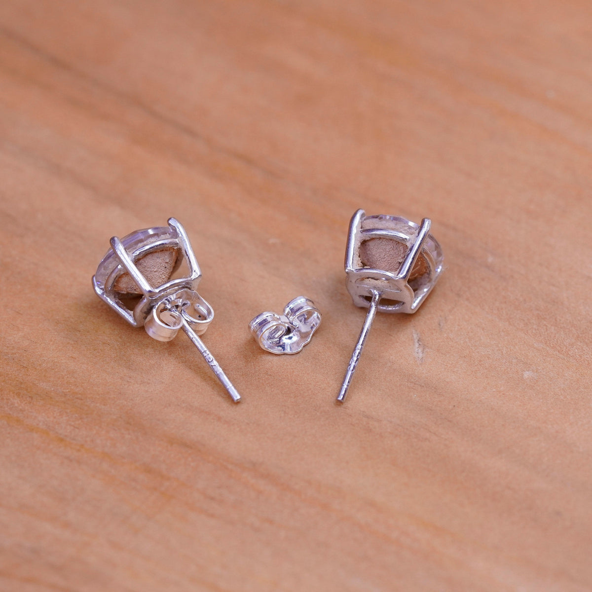 vintage Sterling 925 silver studs, Swarovski earrings